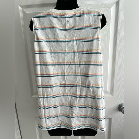 Striped tank, rainbow tank for summer, plus size tank - Picture 2 of 4